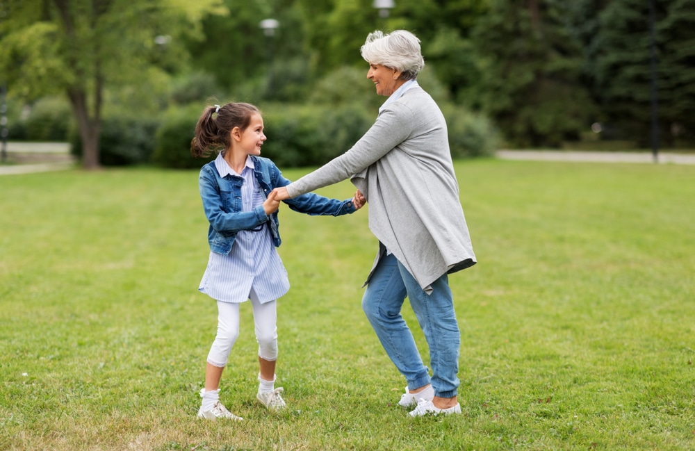 Family,,Leisure,And,People,Concept,-,Happy,Grandmother,And,Granddaughter