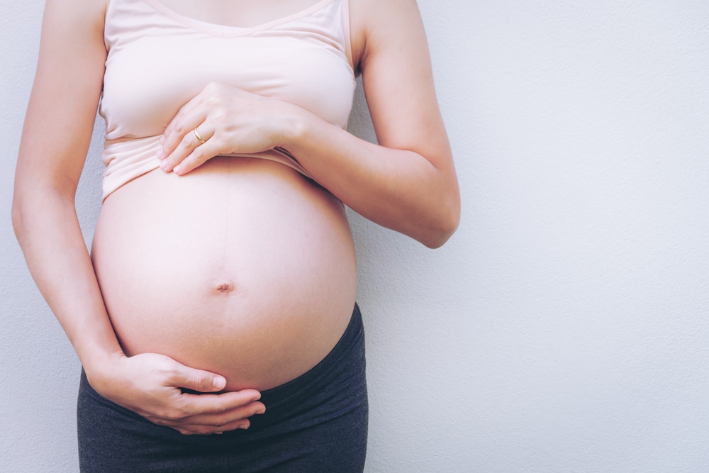Close,Up,Of,Pregnant,Belly.