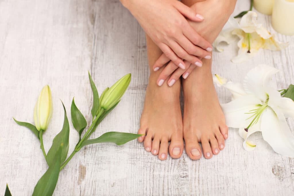 Beautiful legs and feet.